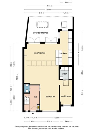Floorplan - Maastrichterstraat 44, 6444 GG Brunssum